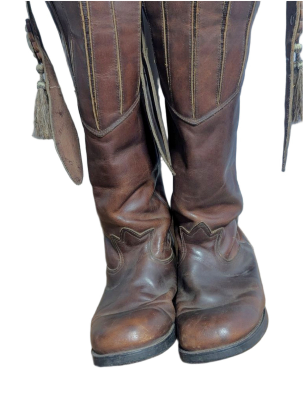 Vintage Durango Western Mule Ear Tall Slouch Boots - Men’s 9 / Women's 11 - Picture 13 of 16
